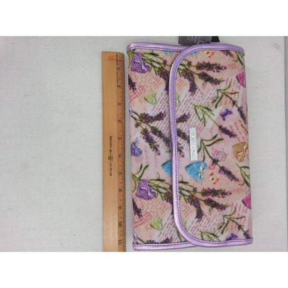 Tahari Hanging Case Travel Lilac Sweethearts Cosmetics Lingerie NEW Floral