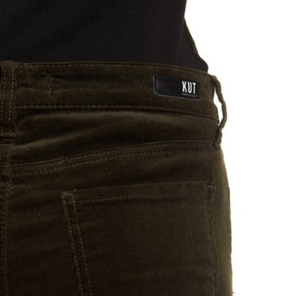 KUT From the Kloth Diana Stretch Corduroy Skinny Pants Zip Fly Mid Rise Brown 8