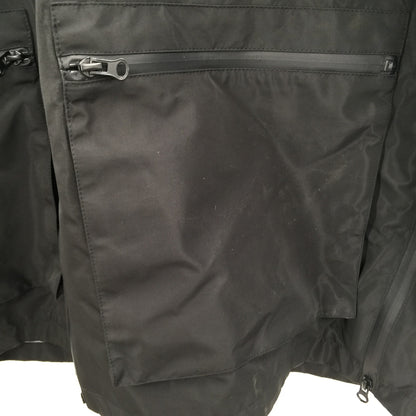 Noize Windbreaker Techno Bonded Hooded Rain Jacket Long Sleeve Black SZ X-Large