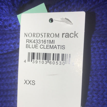 Abound NWT Textured Blouson long Sleeve knit blue clematis Sweater XXSmall