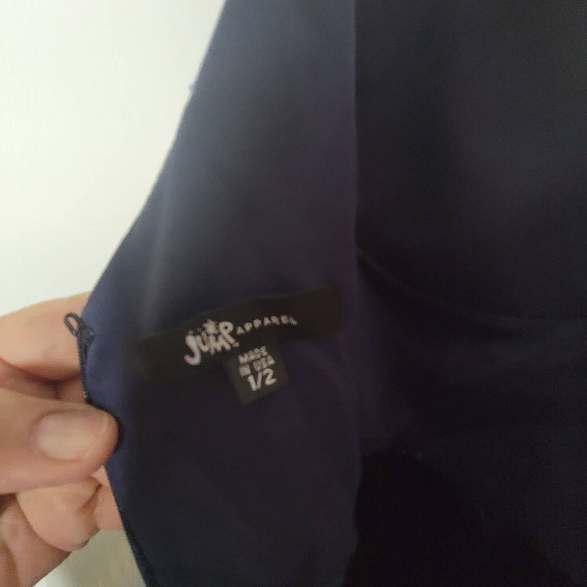 Jump Dress Dark Blue Size 1/2 Maxi Spaghetti Straps Embroidered Overlay Lined