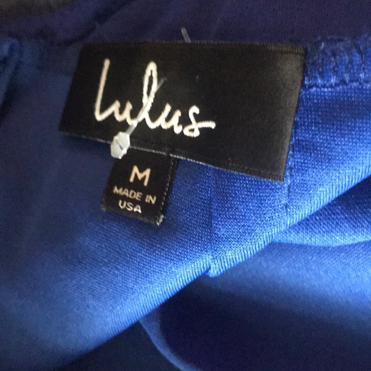 Lulu’s NEW Royal Blue Lace Halter Jumpsuit Size Medium