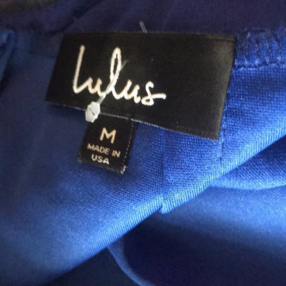 Lulu’s NEW Royal Blue Lace Halter Jumpsuit Size Medium