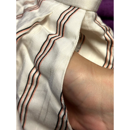Joie NWT Carvel Striped Shorts High Rise Porcelain White Size 4