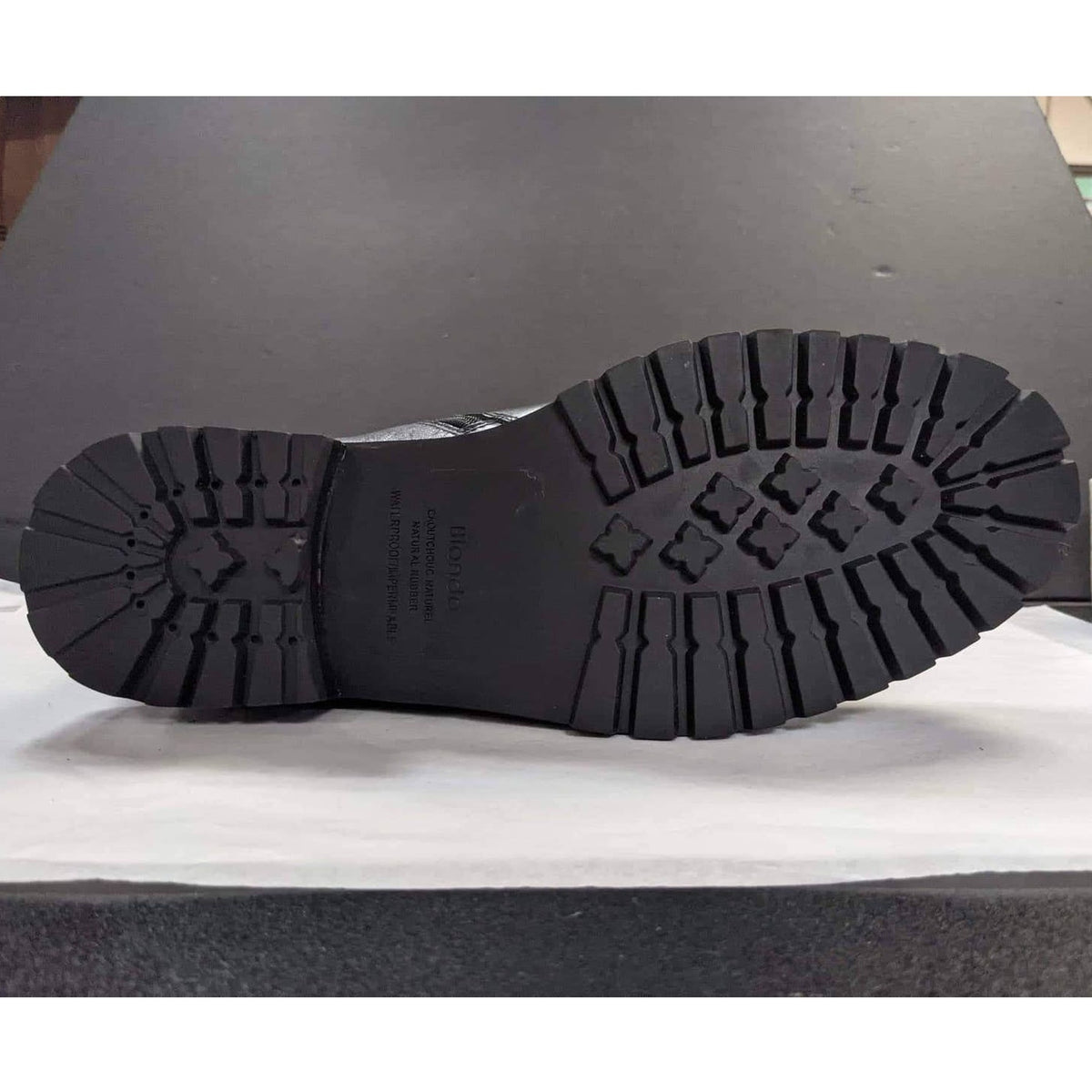 Blondo Men's Waterproof Boot Lace Up Leather Light Black Size 11 NEW Work Combat