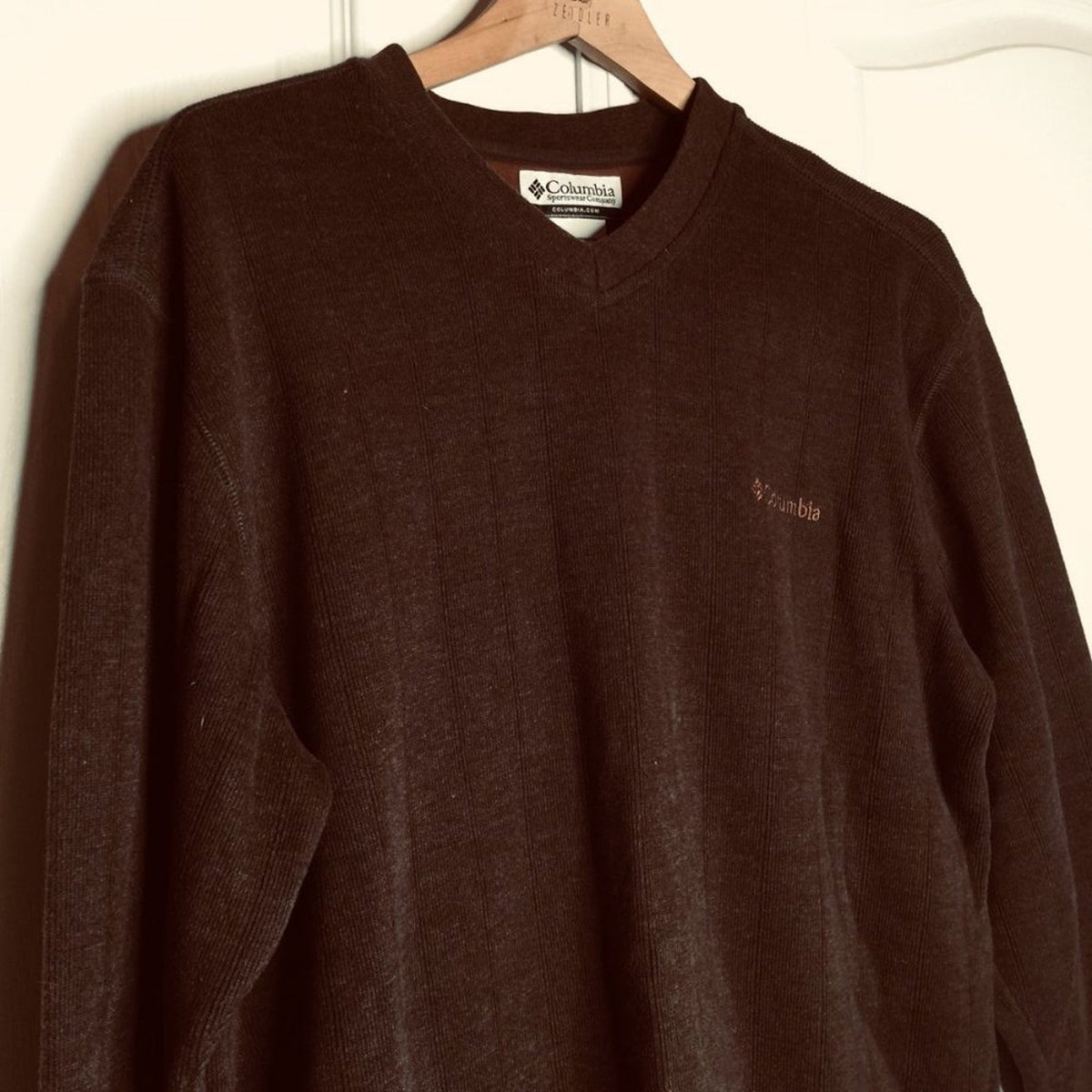Columbia Sportswear Company Men's Pullover Long Sleeve sweater Brown Large
