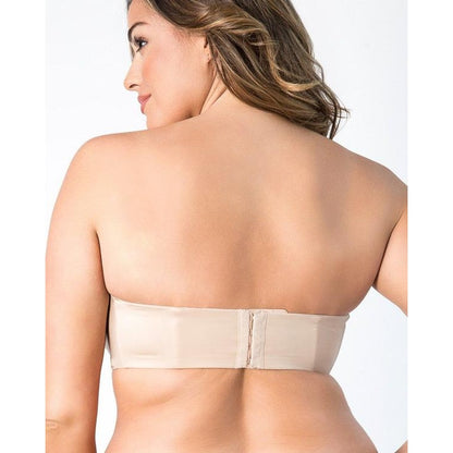 Curvy Couture NWT Strapless Sensation Multi-Way Push-Up Bra Nude 40DD