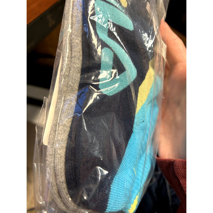 Fila NWT 2Pair Socks Shoe size 9-11 Blue Gray 2/2 Quarter Length Cotton Blend