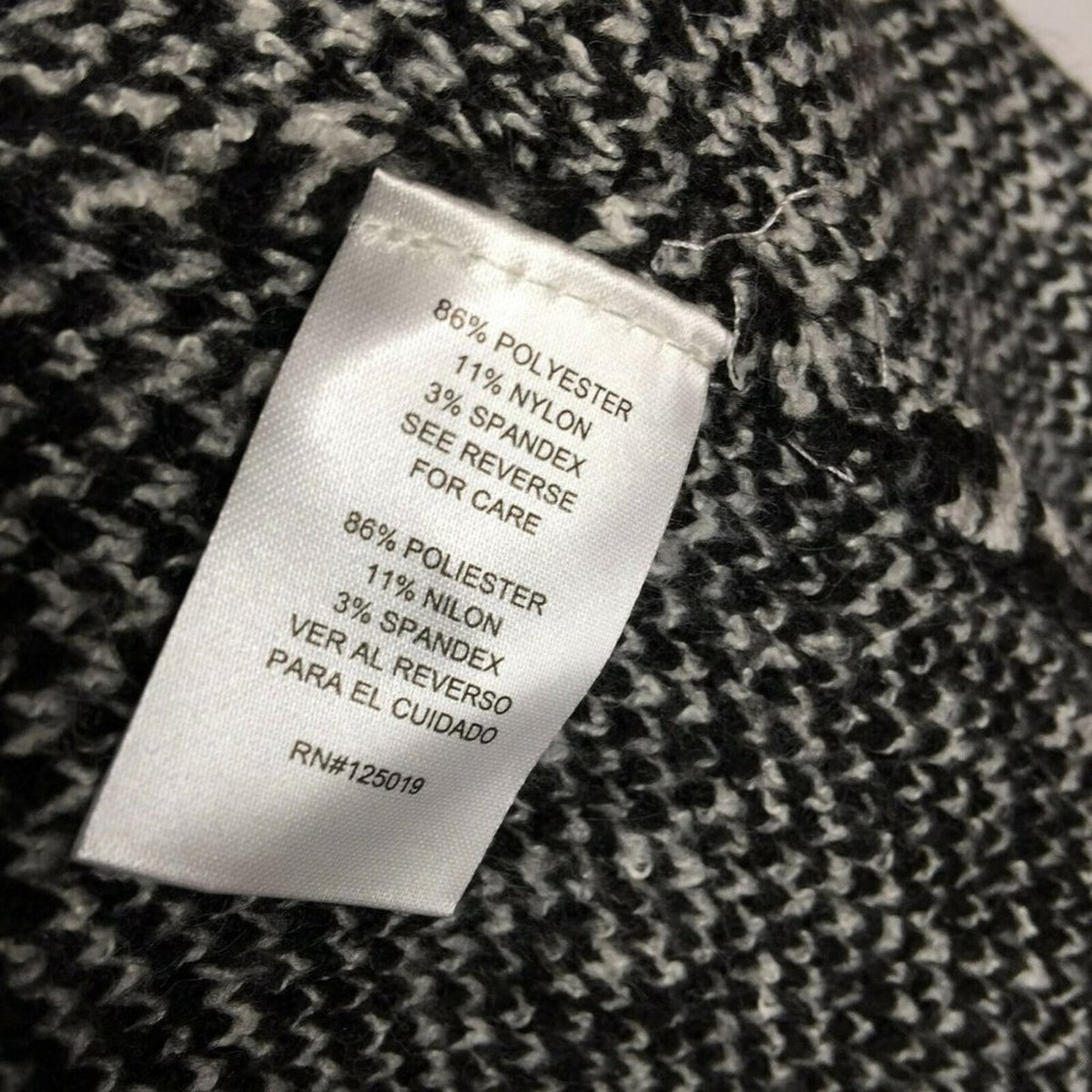 Joseph Open Front Cardigan Sweater X-Small Geometric Pattern NEW XS blk white