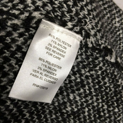 Joseph Open Front Cardigan Sweater X-Small Geometric Pattern NEW XS blk white