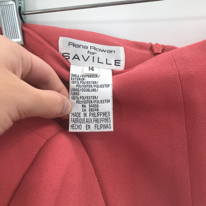 Rena Rowan For Saville Women's 2 Pieces Suit Blazer Jacket & Skirt Size 14 NWT