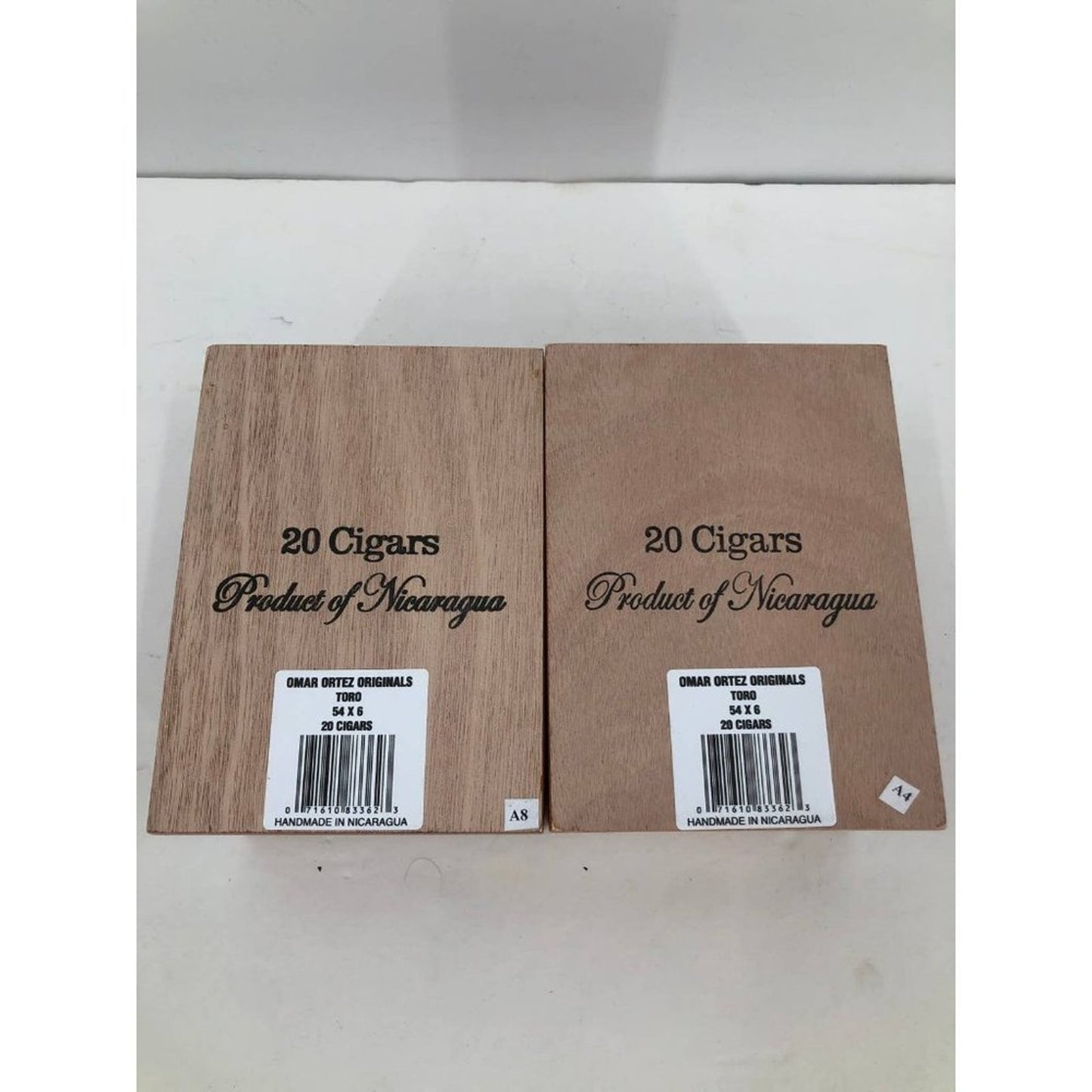 2 Omar Ortez Empty Wooden Cigar Boxes Toro STASH HERB JUGGLE WHATNOT HIDEAWAY