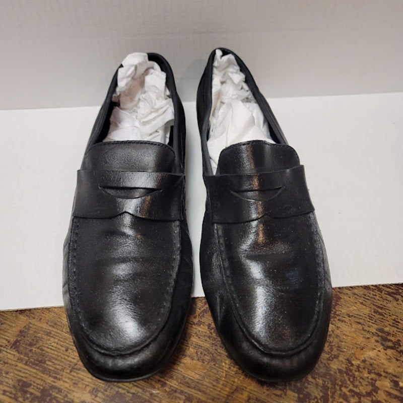 Born Black Mens dress shoes Penny Loafers Size 10 M Casual Work Leather