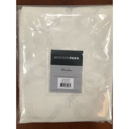 Madison Park EDEN cream 50x95 Fretwork Burnout Sheer Panel LOT OF 2 pkgs NEW