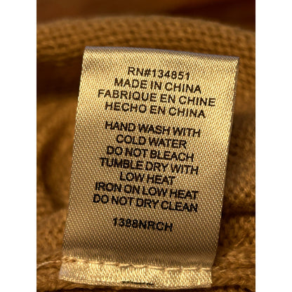 WAYF NWT Camel Tan Puff Long Sleeve Sweater Dress Size XL