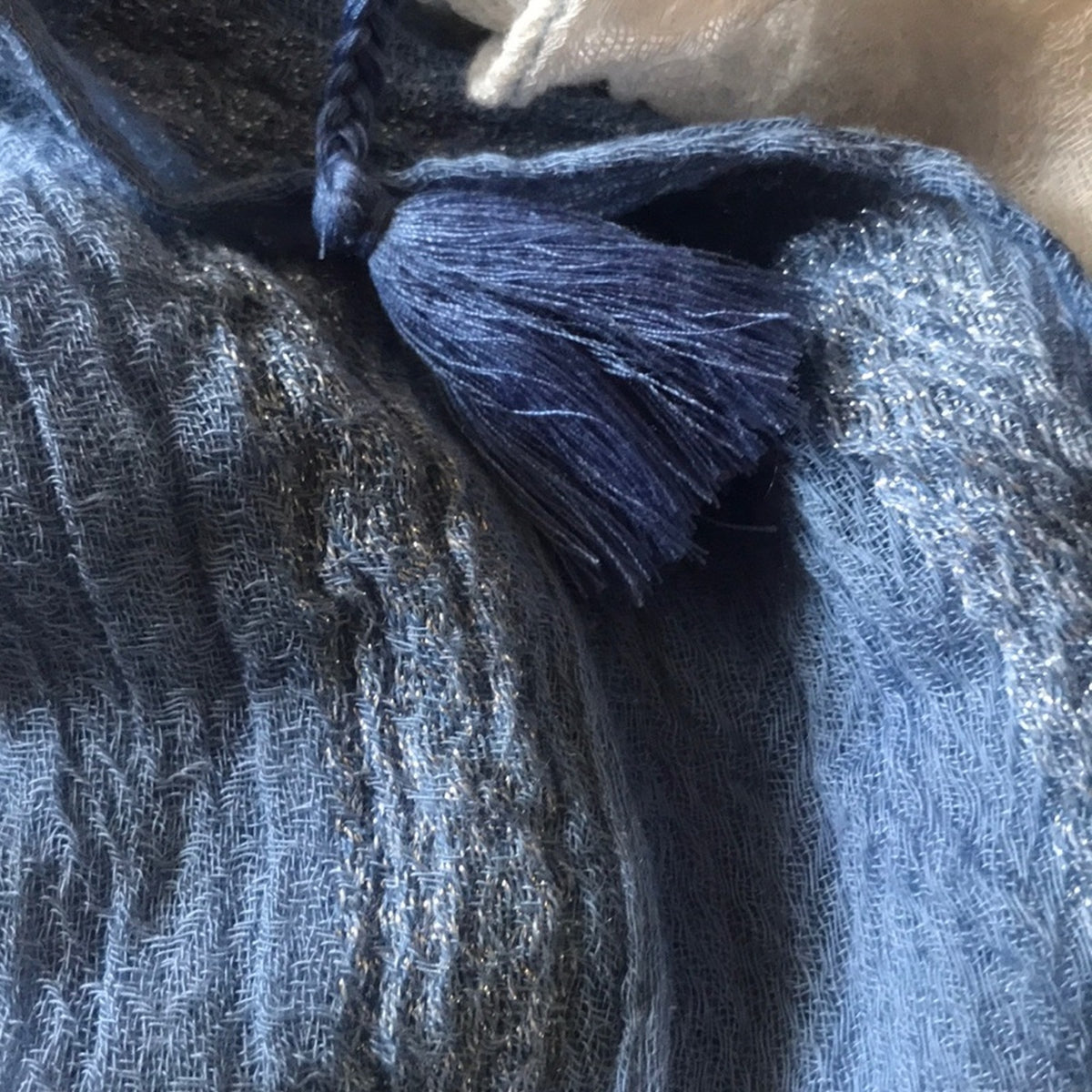INC International Concepts Ombre Scarf Wrap Blue