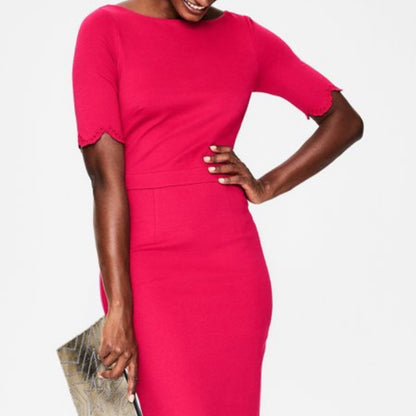 Boden NEW Pink Emma Ponte Body-con Dress Size 8P