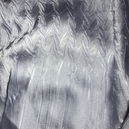 Komarov Charmeuse & Chiffon Cocktail Dress Medium Crinkle Sleeveless Medium