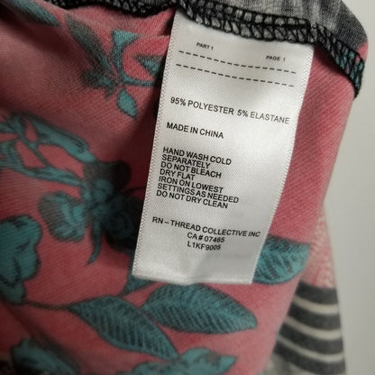 Laundry By Shelli Segal Tie Front Top sleeveless blouse  Casual Multicolor Small