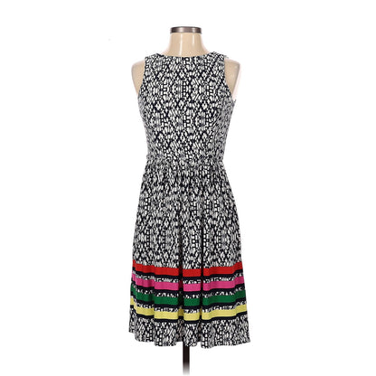 Eliza J Casual Dress Size 2 Fit Flare Cut out back Detail Multicolor Career work