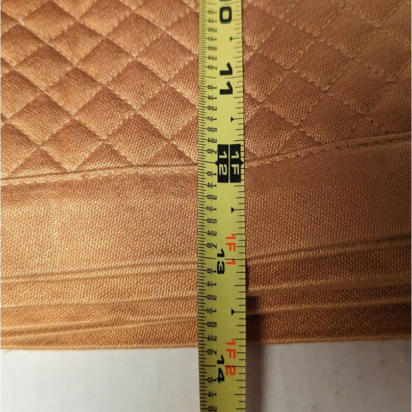 Design Weave Gold Table Runner NWT and 8 Quilted Napkins Yellow Tassel