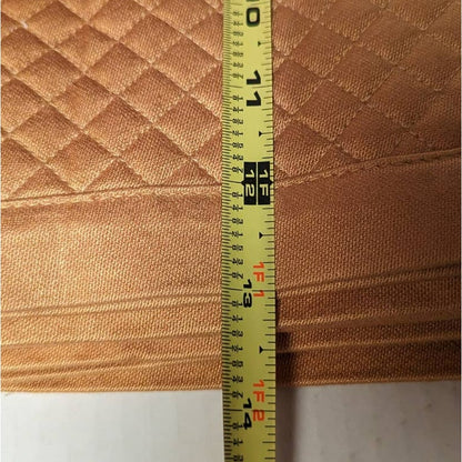 Design Weave Gold Table Runner NWT and 8 Quilted Napkins Yellow Tassel