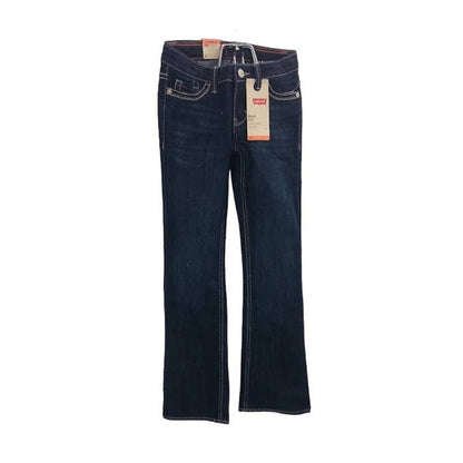Levi's Boot Cut Adjustable YOUTH Stretch Denim Size 8 Slim NWT Jeans Embroidered