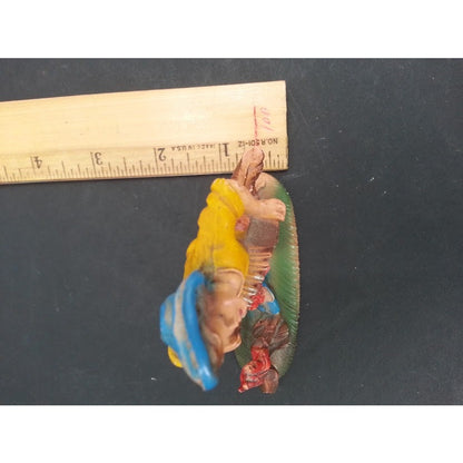 Vintage Fontanini Boy with Rabbit and Basket Marked Italy