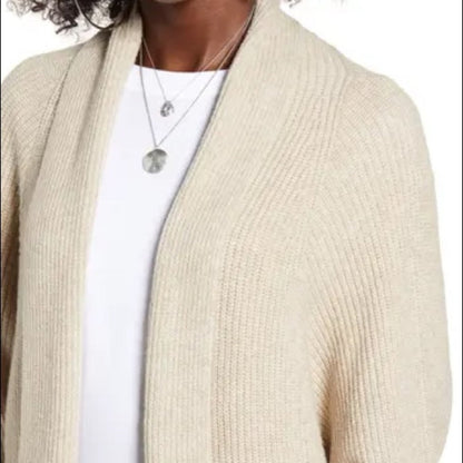 Leith NEW Beige Dolman Sleeve Long Cardigan XSmall