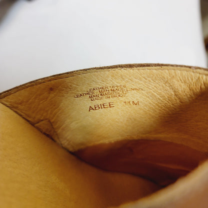 Nuture ABIEE NURTURE leather clogs slide on Womens Size 11 cognac Brown