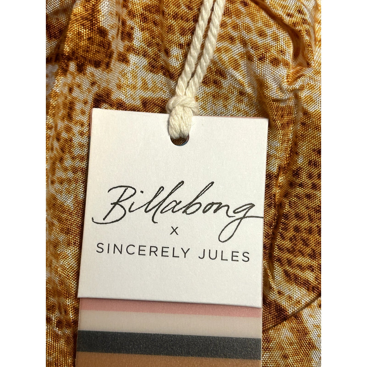 Billabong NWT Mango Orange Sincerely Jules Kick Rocks Dress Size Small