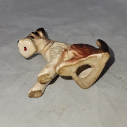 Japan Terrier dog figurine vintage defect on paw