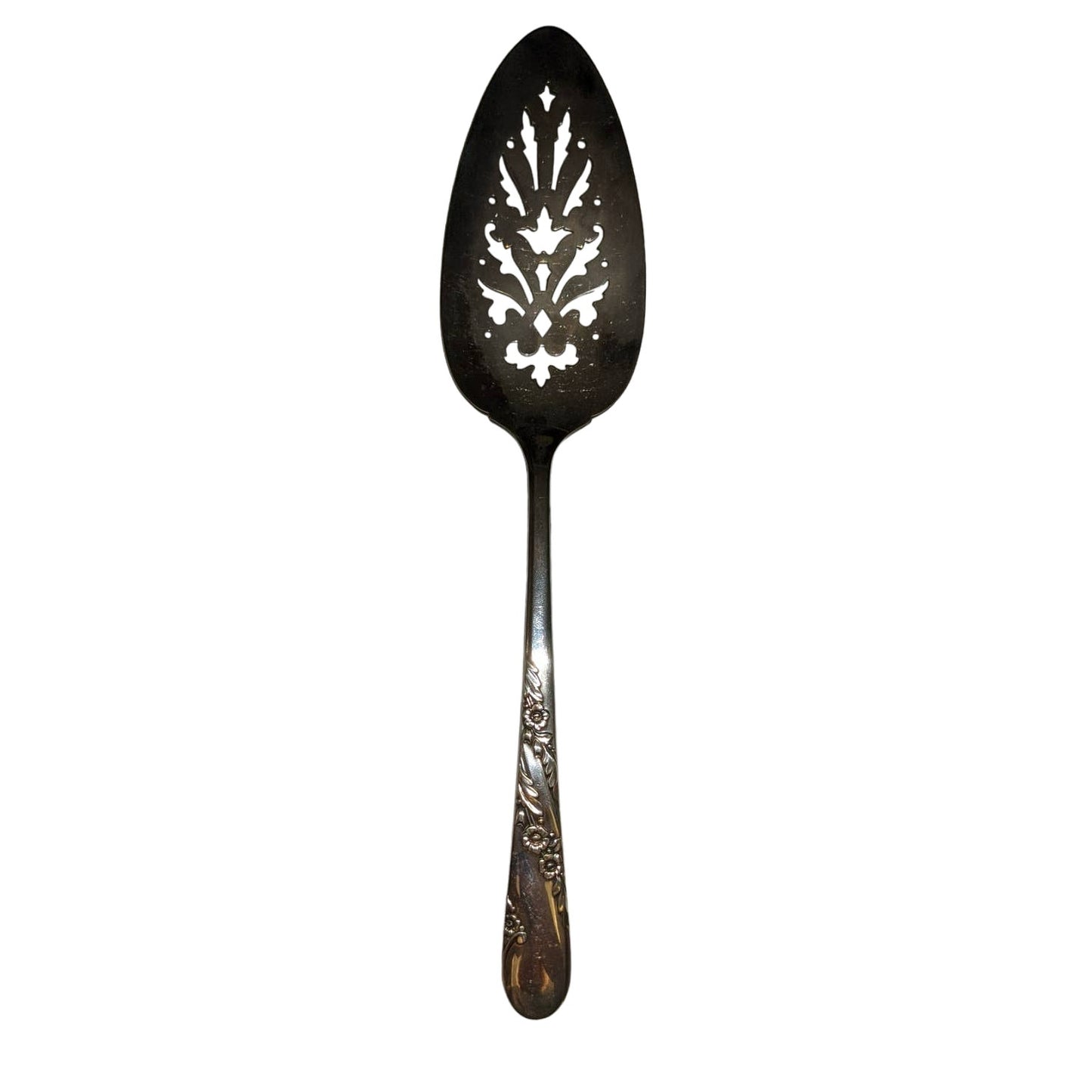 Oneida Community Bridal Wreath 1950 Cake Serving Knife Slotted Wedding Flatware