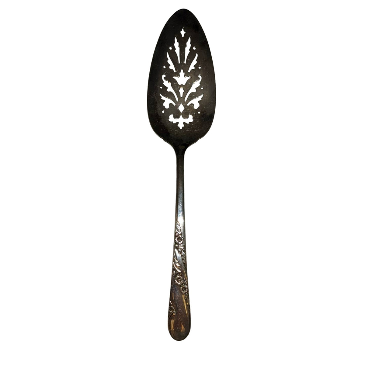Oneida Community Bridal Wreath 1950 Cake Serving Knife Slotted Wedding Flatware