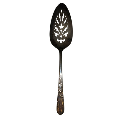 Oneida Community Bridal Wreath 1950 Cake Serving Knife Slotted Wedding Flatware