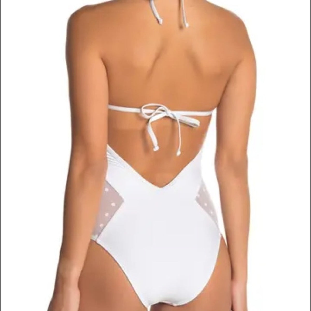 Ella Moss White Cutout One-Piece Swimsuit Size XSmall Swim one piece xs