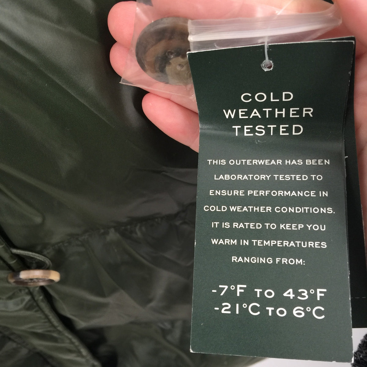 Ralph Lauren Women's Gramercy Green Hooded Puffer Coat Long Sleeves X-Small NWT