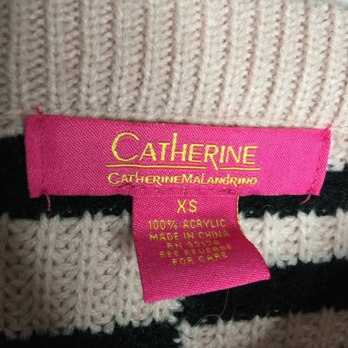 NWOT Catherine Malandrino Striped Pullover Sweater Size X-Small
