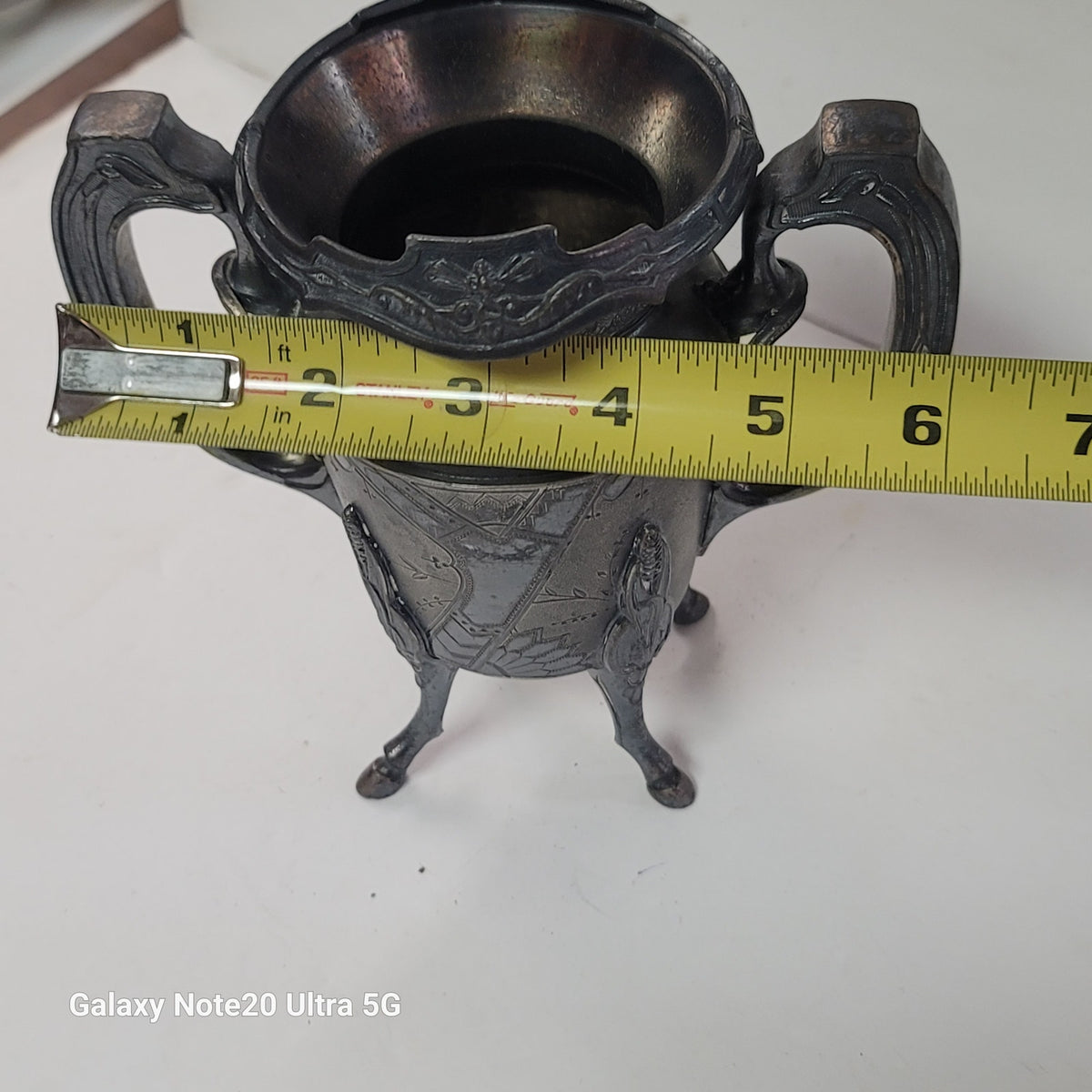 Wilcox Antique Silverplate Holloware  136 Open Sugar Bowl Quadruple 2 Handles