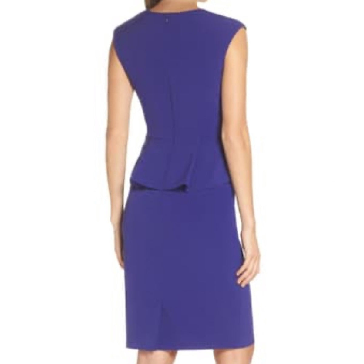 Vince Camuto NEW Royal Blue Bow Sheath Dress  Size 4 Sleeveless Career Casual