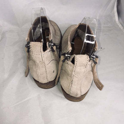 Dolce Vita Ankle Booties Suede Taupe Side Zipper size 6