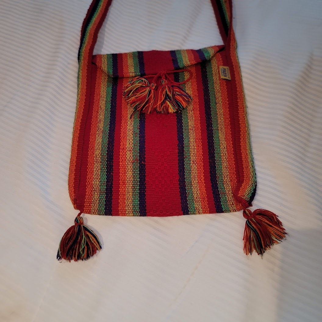Cloth Multicolor Hobo Hippy boho slingbag purse tote school bag NEW