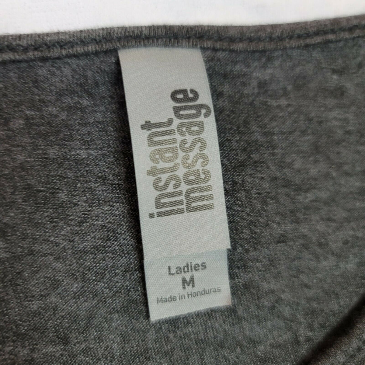 Instant Message "Mommy's Little Pumpkins" Maternity Tee Long Sleeve Gray Medium