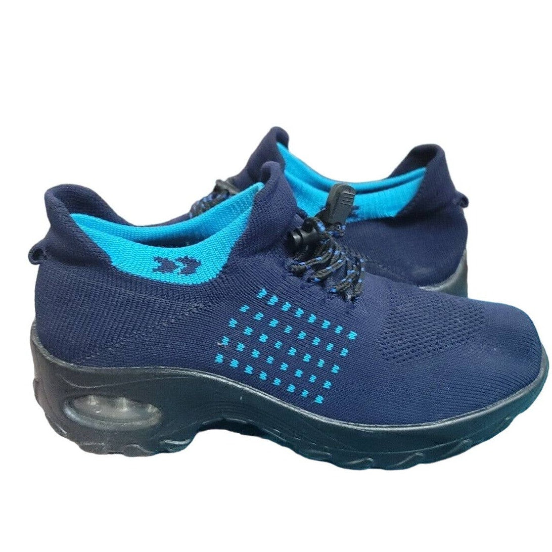 Eu 40 US 8.5 Chunky Sole Cushion Sneakers Breathable Mesh Walking Slip-On Shoe