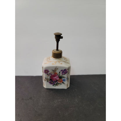 Vintage Thames Japan HandPainted Porcelain Perfume Atomizer Floral Bouquet 2"x4"