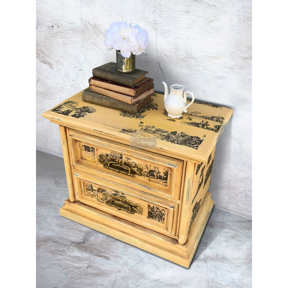 Re Design by Prima Transfer Sticker Simplicity 22x30" Black Landscape toile