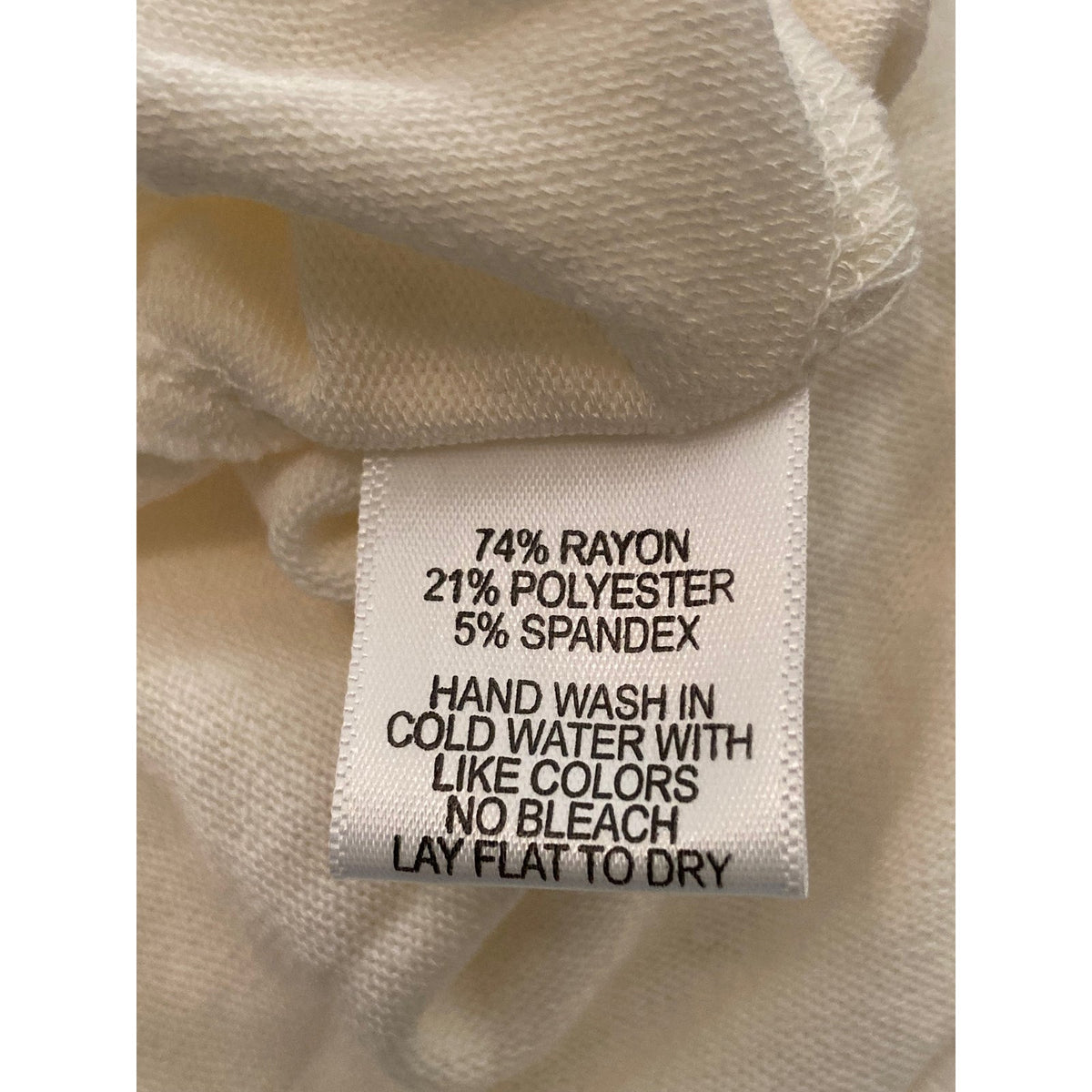 Gibson Look Casual Soft Ruffle Neck Brushed Sweater Sz Large in Ivory NWT