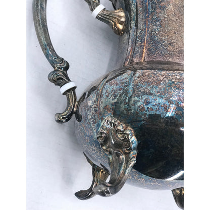 Towle Silverplated Vintage Tea Pot kettle Teapot handle Shell footed