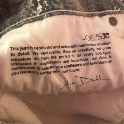 Joe’s NEW Snake Skin Pattern Jeans Icon Mid Rise Skinny Ankle Size 30
