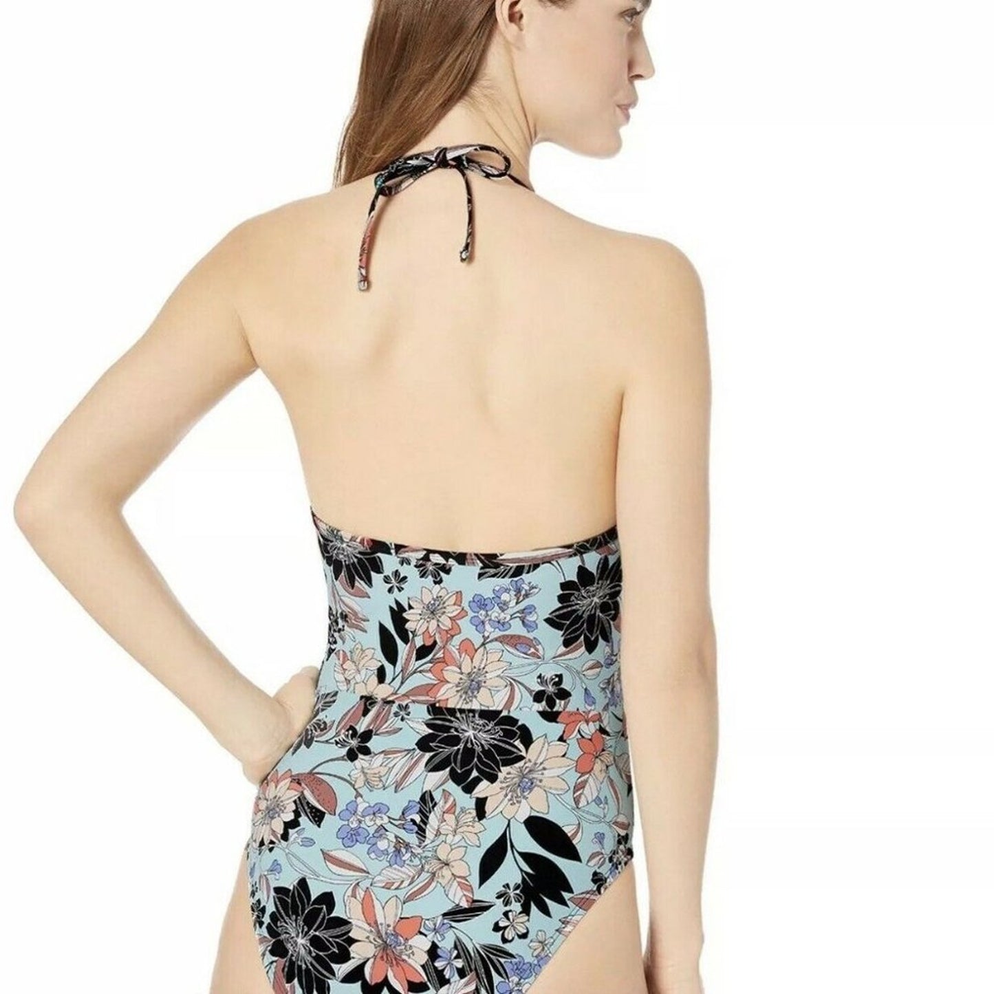 Kenneth Cole New York V-Neck Latter Front Swimwear Size Small